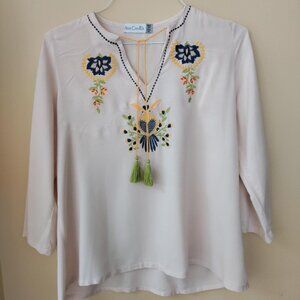 Embroidered Tunic Top